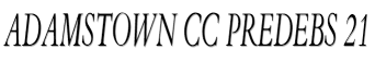ADAMSTOWN CC PREDEBS 21