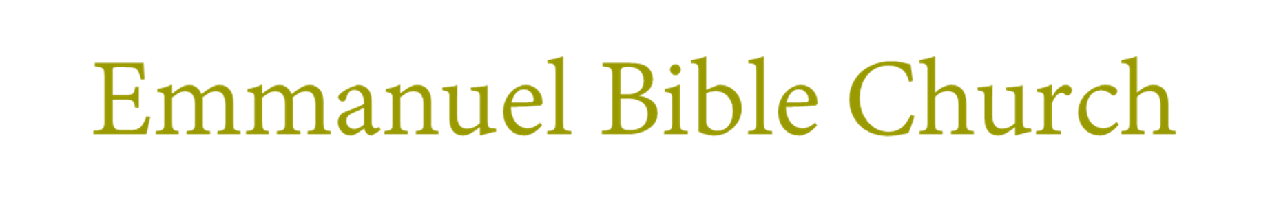 Emmanuel Bible Church